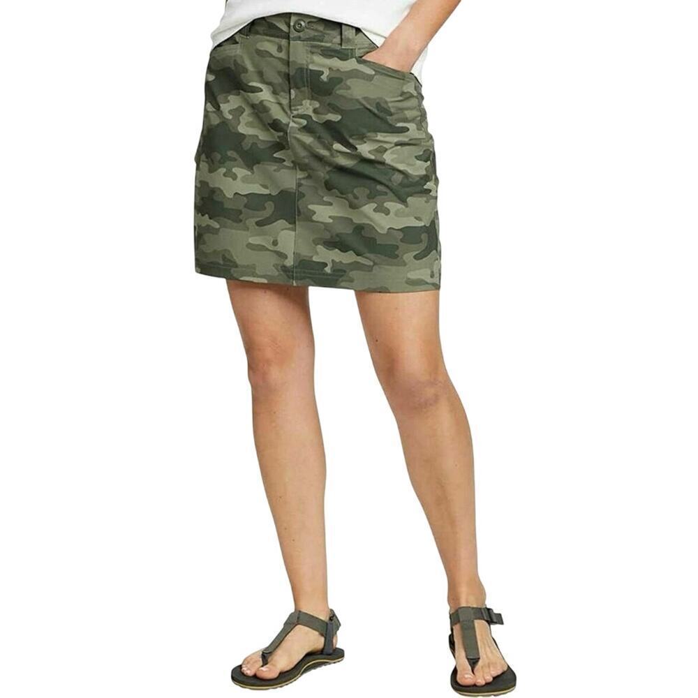 Eddie Bauer Women's Adventurer 2.0 Skort Sz 10 Camouflage UPF 50 Hiking Trail